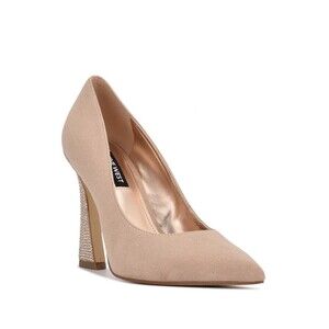 Nine West heels NWT  Beige/Trendz rhinestone Heel/ 7
